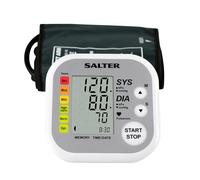 Salter BPA-9201-GB Automatic Arm Blood Pressure Monitor, 22-42 cm Cuff, Easy to Read Display, Heartbeat/Hypertension Indicator, 2 x 60 Memories, Average Results, Based on WHO Guidelines, Use at Home