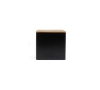 Salter Bread Bin Toronto Wooden Lid Easy Clean Large Storage Container Black