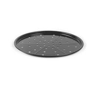 Salter Brilliance Pizza Pan - Vitreous Enamel Coated Steel, Non-Stick Round Baking Tray, Dishwasher Safe, Made in The UK, 33 x 33 x 1.5cm, PFAS-Free, for Pizza/Garlic Bread, Black Speckled