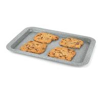 Salter Marblestone 37cm Baking Tray - Non-Stick Oven Sheet, Lightweight Carbon Steel, Easy Wipe Clean, Rectangular Cookie Tray, Oven Safe to 220°C, PFOA Free, For Cooking, Baking, Roasting, BW02775G