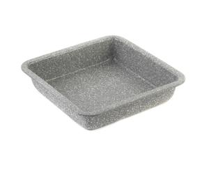 Salter BW02780G Marblestone Square Cake Tin ? 23cm Non-Stick Cake Baking Pan, Lightweight Carbon Steel, Easy Wipe Clean, High Side Roasting Tray, Oven