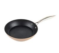 Salter BW07843C Forged Aluminium Metallic Non-Stick 24cm Frying Pan, Champagne, Non-Scratch Megastone Coating, Dishwasher Safe, Metal Utensil Safe, 10 Year Guarantee Beige