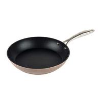 Salter BW07844C Forged Aluminium Metallic Non-Stick Frying Pan, 28 cm, Scratch & Corrosion Resistant Coating, Suitable for All Hob Types, Metal Utensil & Dishwasher Safe, Champagne, 10 Year Guarantee