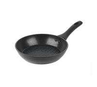 Salter BW08769 Geo Hex Frying Pan, Forged Aluminium, 5 X Tougher Non-Stick, Hexagonal Surface Pattern, Dishwasher Safe, Suitable for All Hob Types Including Induction, 20 cm, Black