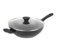 Salter BW08780 Geo Hex Non-Stick Wok With Lid - 28cm Wok, Lightweight, Side Handles, 5 X Tougher* Diamond-Effect, Suitable
