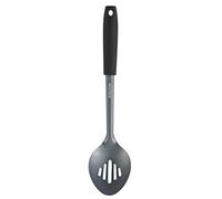 Salter BW09472G Excellence Slotted Spoon, Stainless Steel Coated, Kitchen Cooking Utensil, Soft-Touch Ergonomic Handle, Long-Lasting Quality, Easy Clean & Non-Stick, Durable, Multi-Use, Metallic Grey