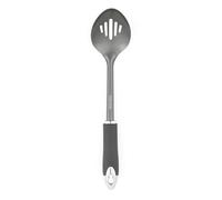 Salter BW11065EU7 Slotted Spoon, Multifunctional Non Stick Utensil, Serving and Stirring Ladle, Soft Touch Handles, Stainless Steel, Matte Grey