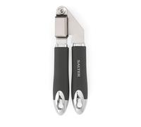 Salter BW11385EU7 Cosmos Garlic Press, Crushes Garlic and Ginger, Easy to Clean, Hanging Hook for Storage, Soft Touch Handle, Stainless Steel, Matte Grey