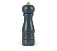 Salter BW120291GEU7 Olea Pepper Grinder - Single Wooden Seasoning Mill, Adjustable Coarse to Fine, Ceramic Mechanism, Manual Grinding for Salt Crystals & Whole Peppercorns, Rustic, Green, Wood