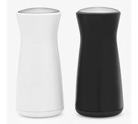 Salter BW12947EU7 Gravity Salt and Pepper Shaker Set - Classic Seasoning Mills, Salt & Pepper Pots, Tilt to Operate, No Spill Design, Monochrome Design, Ideal for Ground Salt, Pepper, and Spices