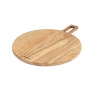 Salter BW13692EU7 Toronto Pizza Board ? Acacia Wood Pizza Cutting Board with Paddle Handle, Round Serving Charcuterie & Grazing Board, FSC?- Certified