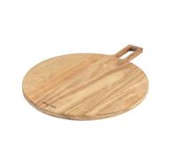 Salter BW13692EU7 Toronto Pizza Board - Acacia Wood Pizza Cutting Board with Paddle Handle, Round Serving Charcuterie & Grazing Board, FSC®- Certified Wood, Easy Hanging Loop Storage, Easy Wipe Clean