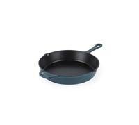 Salter Chester Cast Iron Frying Pan - 26cm Universal Skillet, Oven Suitable to 240 °C, Grill, Fry & Sear, Hob to Oven to Table Cooking Pot, Induction Suitable, PFAS Free, Green