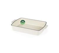 Salter Chester Cast Iron Roaster - Roasting Pan, Oven Suitable to 240 °C, Induction Safe, PFAS-Free, Meat, Vegetables & Casseroles, 39.7 x 23.7 x 6.7 cm, Cream