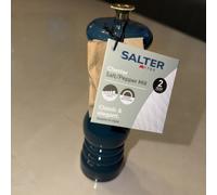 Salter Chester Salt Mill Ceramic Grind Adjustable Coarseness Refillable Green