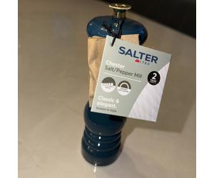 Salter Chester Salt Mill Ceramic Grind Adjustable Coarseness Refillable Green