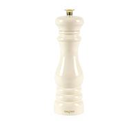 Salter Chester Salt & Pepper Spice Mill - Universal Ceramic Grind, Adjustable from Fine to Coarse, Refillable, Single Manual Twist Grinder for Cooking, Extra Cap Included, High Gloss Acrylic, Cream