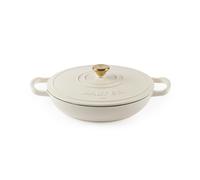 Salter Chester Shallow Cast Iron Casserole Pot ? 30cm Dutch Oven/Stock Pot, Self Basting Lid, Enamel Coated, Oven Safe, Suitable for All Hob Types