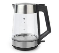 Salter Colour Changing Glass Kettle - 1.7L Rapid Boil Transparent Kettle with Capacity Markings, LED Lights from Blue to Red, BPA-Free, Limescale Filter, Flip-Top Lid, 360º Swivel Base, 2200W