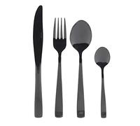Salter COMBO-4115 Black Cutlery Set - 32 Piece Regal Plated Stainless Steel Tableware, Flatware Service for 8 People, Silverware Knife & Fork Dinner Set, Knives/Forks/Spoons, For Home/Party/Restaurant