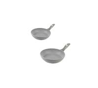 Salter COMBO-6442 Marble Collection Forged Aluminium Frying Pans, 24 and 28 cm, Non-Stick, Suitable for All Hob Types Including Induction