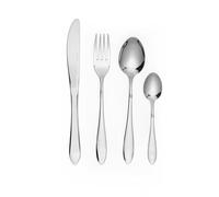 Salter COMBO-8754 Harrogate Cutlery Set - 48 Piece 18/0 Stainless Steel, Table Utensils for 12 Place Settings, Dishwasher Safe, Forks/Knives/Spoons/Teaspoons Included in Set, 25 Year Guarantee
