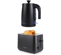 SALTER COMBO-9065 Kuro Kettle & 2-Slice Toaster Bundle - Black, Black