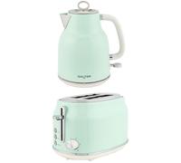 SALTER COMBO-9069 Retro Kettle & 2-Slice Toaster Bundle - Green, Green