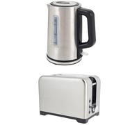 SALTER COMBO-9764 Jug Kettle & 2-Slice Toaster Bundle - Silver, Silver/Grey