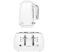 SALTER COMBO-9765 Boston Jug Kettle & 4-Slice Toaster Bundle - White, White