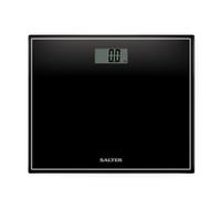 Salter Compact Bathroom Scale - Electronic Digital Bodyweight Scale, 150kg/23st 8lb, LCD Easy To Read Display, Step On Instant Accurate Readings, Slim For Neat Storage, Includes Battery, Black