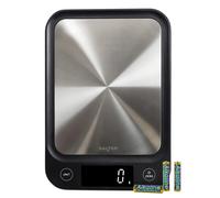 Salter Compact Digital Kitchen Scale - 5kg Capacity, Slim Design Baking & Cooking Food Scale, Stainless Steel Platform, Easy Read LCD Display, Add &