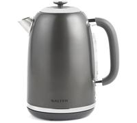 Salter Cosmos 1.7L Jug Kettle - 3 Kw Rapid Boil Kettle with Pull Top Lid, Boil-Dry Sensor and Auto-Shut Off Function, Easy View Water Window, 360° Swivel Base and Strix Controller, EK4535GUNMETAL