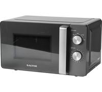 Salter Cosmos EK5652F 20 Litre 26cm High, Freestanding Small Standard Microwave Oven - Silver, Silver