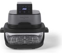 Salter Crisp & Go Portable Air Fryer - Interchangeable, 360° Viewing, 4L Batch Cooking & 1.5 L On-The-Go Containers, Dishwasher Safe PFAS-Free Trays, 4 Presets, Space Saving Design, Up To 200°C, 1500W