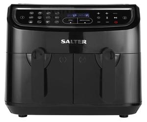 SALTER CUR4692BLK Dual Cook Pro Air Fryer Black, Black