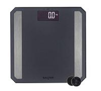 Salter Digital Analyser Scale - Matte Black Bathroom Scale, Body Fat/Water, Muscle Mass, Bone Mass, BMR & BMI, Electronic LCD Display, 180kg Capacity, 8 User Memory, Athlete Mode, Frosted Matte Finish