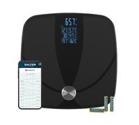 Salter Digital Analyser Scale - 17 Body Metrics, 8 Users, 180kg Max, Black