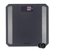 Salter Digital Analyser Scale - Matte Black Bathroom Scale, Body Fat/Water, Muscle Mass, Bone Mass, BMR & BMI, Electronic LCD Display, 180kg Capacity, 8 User Memory, Athlete Mode, Frosted Matte Finish