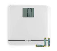 Salter Max Digital Bathroom Scale - Supersize LCD Display, 250 kg Capacity, Large Platform, Easy Read, Carpet Feet & Batteries Included, Kg/lbs, Instant Readings, Weight Measurements, White