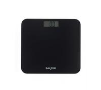 Salter Digital Bathroom Scale - Battery Free Body Weight Scale, Toughened Glass Platform, Step on to Power, 180kg Max Capacity, No Batteries Required, Easy to Read LCD Display, Black