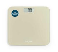 Salter Digital Bathroom Scale, Battery-Free, LCD Display Tough Glass 180kg Cream