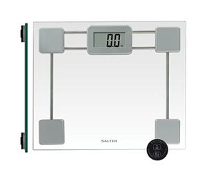 Salter Digital Bathroom Weighing Scale Electronic Compact Tough Glass Platform