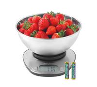 Salter Digital Bowl Scale - 5kg Capacity, Stainless Steel, Tare Function, LCD