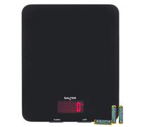 Salter Digital Kitchen Scale Accurate Precision Readings Glass Platform Black