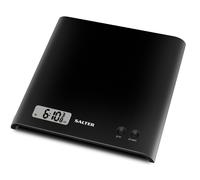 Salter Arc Electronic Digital Kitchen Scales Black 1066 Slim Design Easy Clean