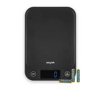 Salter Toronto Digital Kitchen Scale - Electronic Food Weighing Scales for Liquids and Fluids, Easy Read Backlit Display, Tare/Zero Function, Slim Compact Design, 5KG, Black