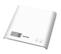 Salter Digital Kitchen Scales, Easy to Read LCD Display in White Salter White
