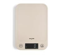Salter Digital Taupe Kitchen Scale ? Electronic Food Weighing Scales for Liquids and Fluids, Easy Read Backlit Display, Tare/Zero Function, Slim