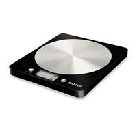 Salter Digital Weighing Scales, LCD Display, Black/Silver, 1036BKSSDR